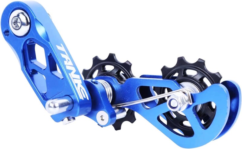 CooMeng Ultra-Smooth Single-Speed Chain Tensioner with Adjustable Tension and Dual Spring Chain Guides - Noiseless Performance and Easy Installation for Dirt Bikes, BMX and Folding Bikes - Image 1